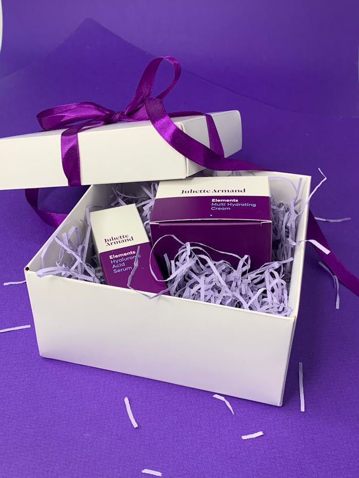 Elegant Gift Box with Skin Care Products